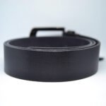 Plain Leather Belt – Black - Image 2