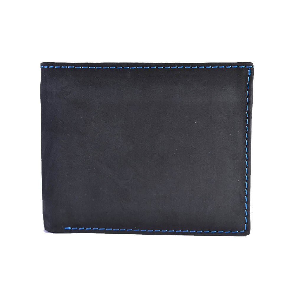 DSC_6112.jpg Pull-up Leather Wallet CH19 – Black/Teal - Image 1