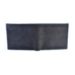 Pull-up Leather Wallet CH19 – Black/Teal - Image 3