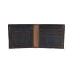 Pull-up Leather Wallet CH19 – Black/Tan - Image 2