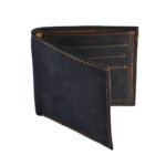 Pull-up Leather Wallet CH19 – Black/Tan - Image 6