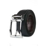 Double Sided Belt (Croc) Brown + Black - Image 4