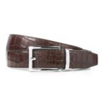 Double Sided Belt (Croc) Brown + Black - Image 3
