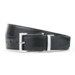 Double Sided Belt (Croc) Brown + Black - Image 2