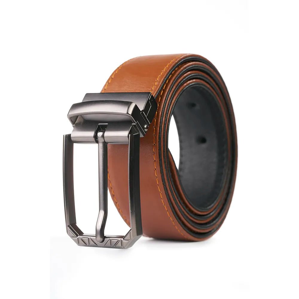 DoubleSidedBeltTan_Black_1.jpg Double Sided Belt Tan + Black - Image 1
