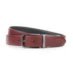 Double Sided Belt Maroon + Black - Image 3