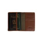 Leather Passport Holder – Tan - Image 3