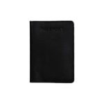 Leather Passport Holder – Black
