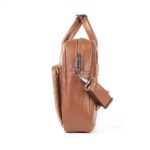 Sleek Laptop Bag – Tan - Image 4